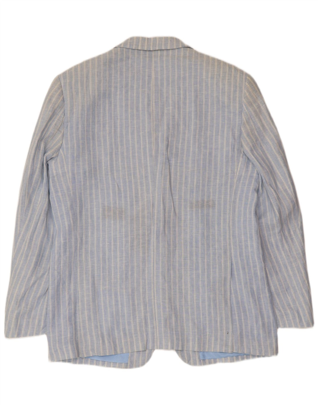 A.Basile Veste Blazer 3 Boutons Homme IT 50 Grand Lin Rayé Bleu