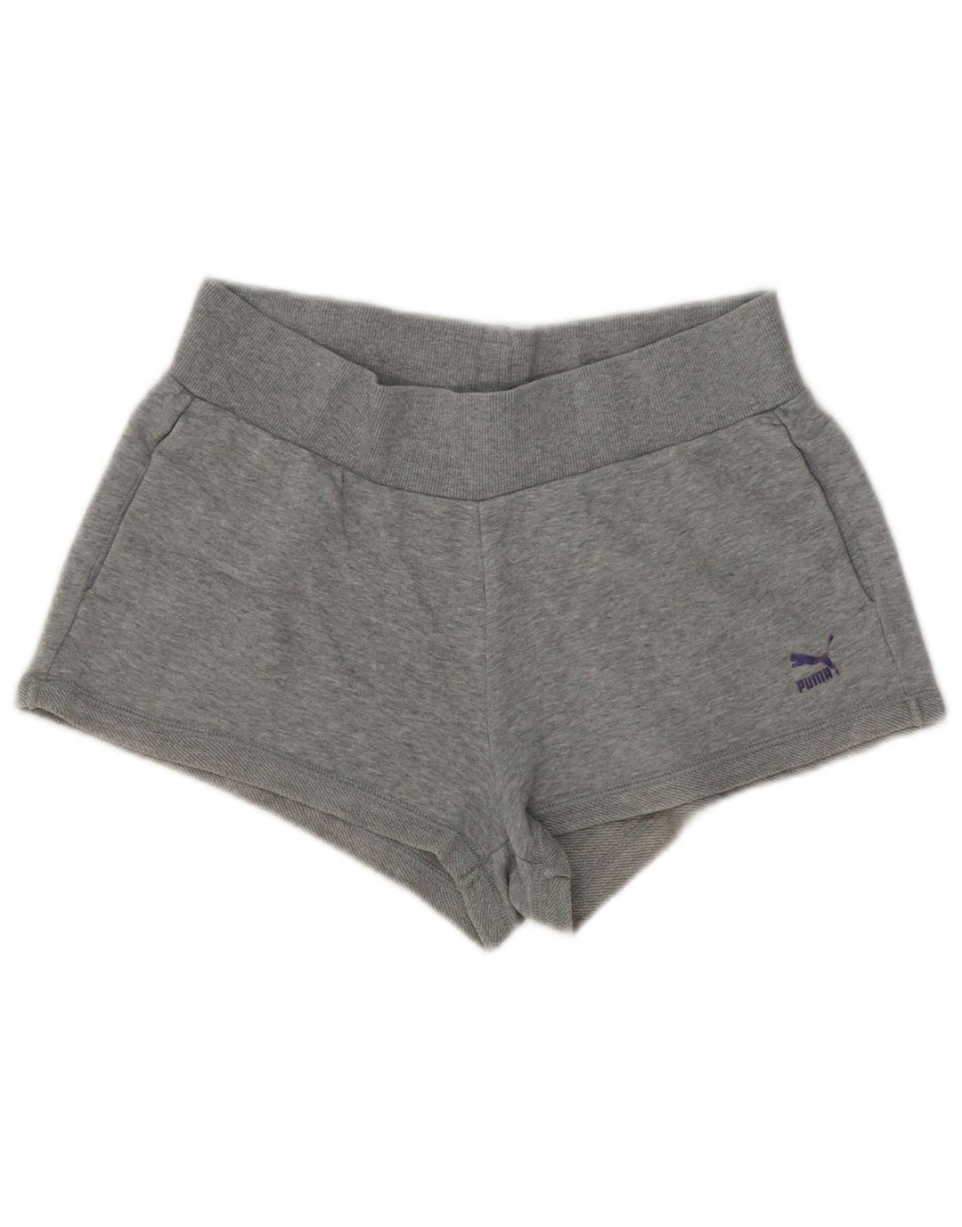 PUMA Short de sport pour femme UK 12 Gris moyen moucheté