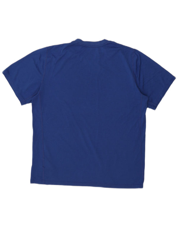 Nike Hommes Dri Fit T-Shirt Haut UK 42/44 Grand Bleu Polyester