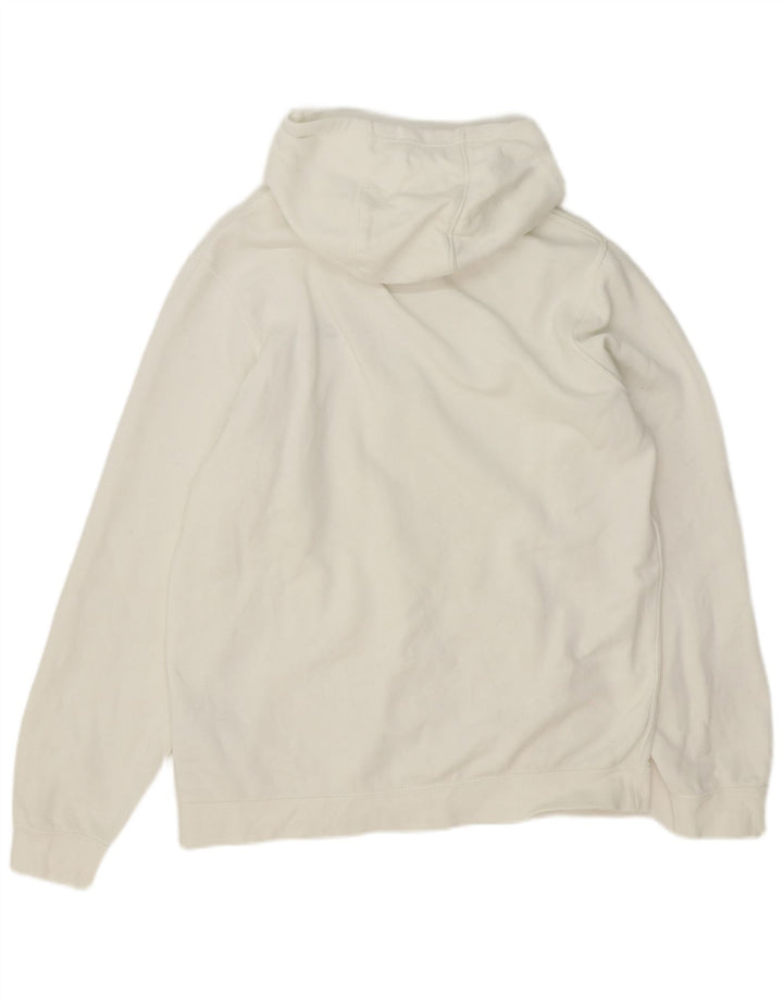Nike Pull à capuche pour homme en coton blanc Taille L