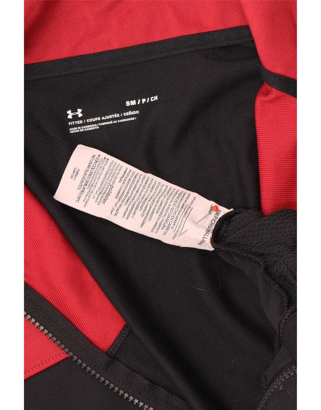 Under Armour Veste de survêtement pour homme Small Noir Colorblock Polyester