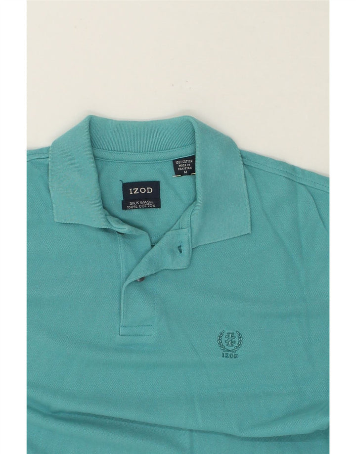 IZOD Mens Polo Shirt Medium Blue Cotton Vintage Izod and Second-Hand Izod from Messina Hembry 