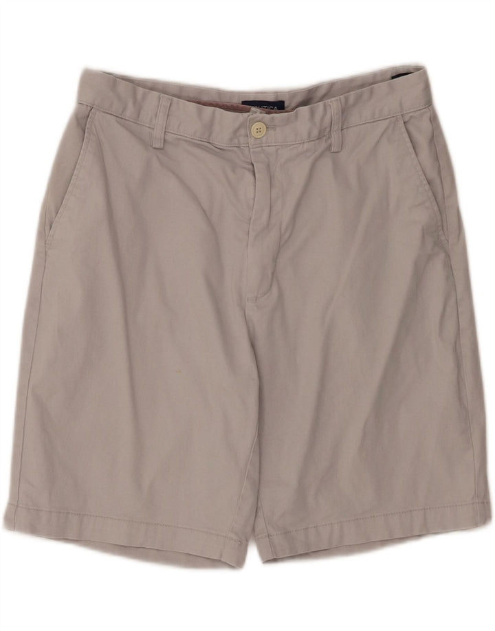 NAUTICA Mens Classic Fit Chino Shorts W33 Medium Grey Vintage Nautica and Second-Hand Nautica from Messina Hembry 