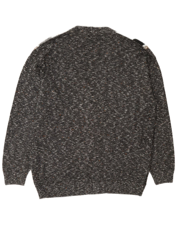 Di Candia Pull Cardigan Homme IT 54 XL Gris Moucheté Laine