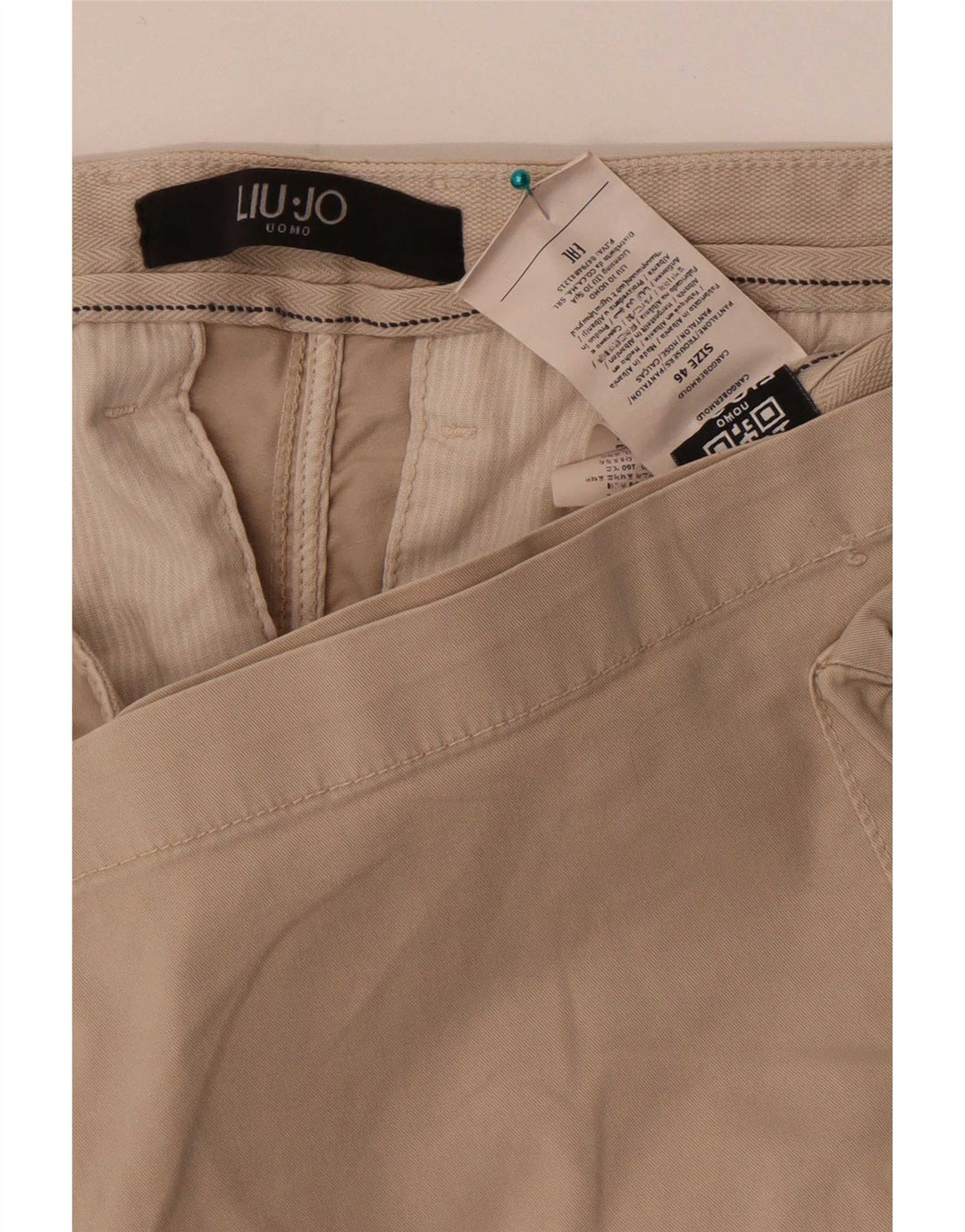 Liu Jo Short Cargo Homme IT 46 Petit W30 Coton Beige