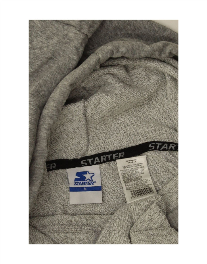 Starter Pull à capuche sans manches pour homme en coton gris moyen