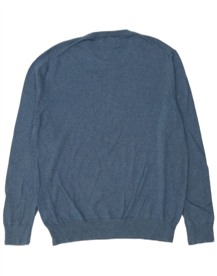Marks & Spencer Pull à col rond pour homme XL en coton bleu
