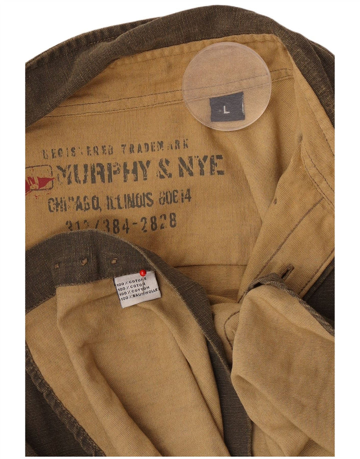 Murphy & Nye Chemise Homme Large Kaki Coton