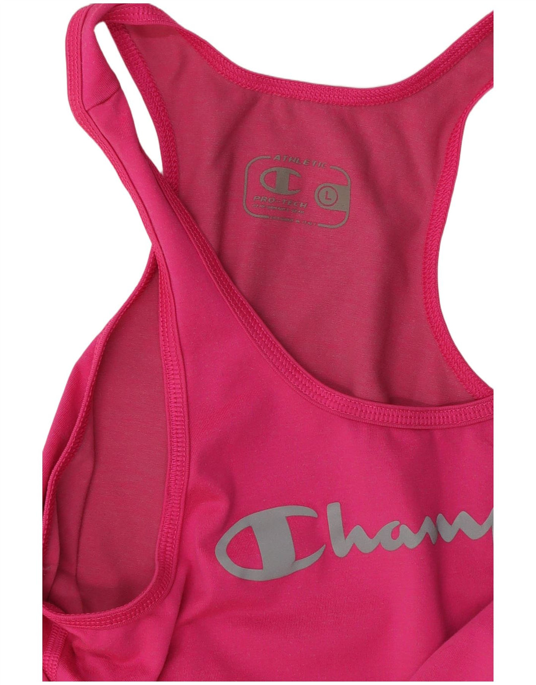 CHAMPION T-Shirt Graphique Femme UK 14 Large Rose
