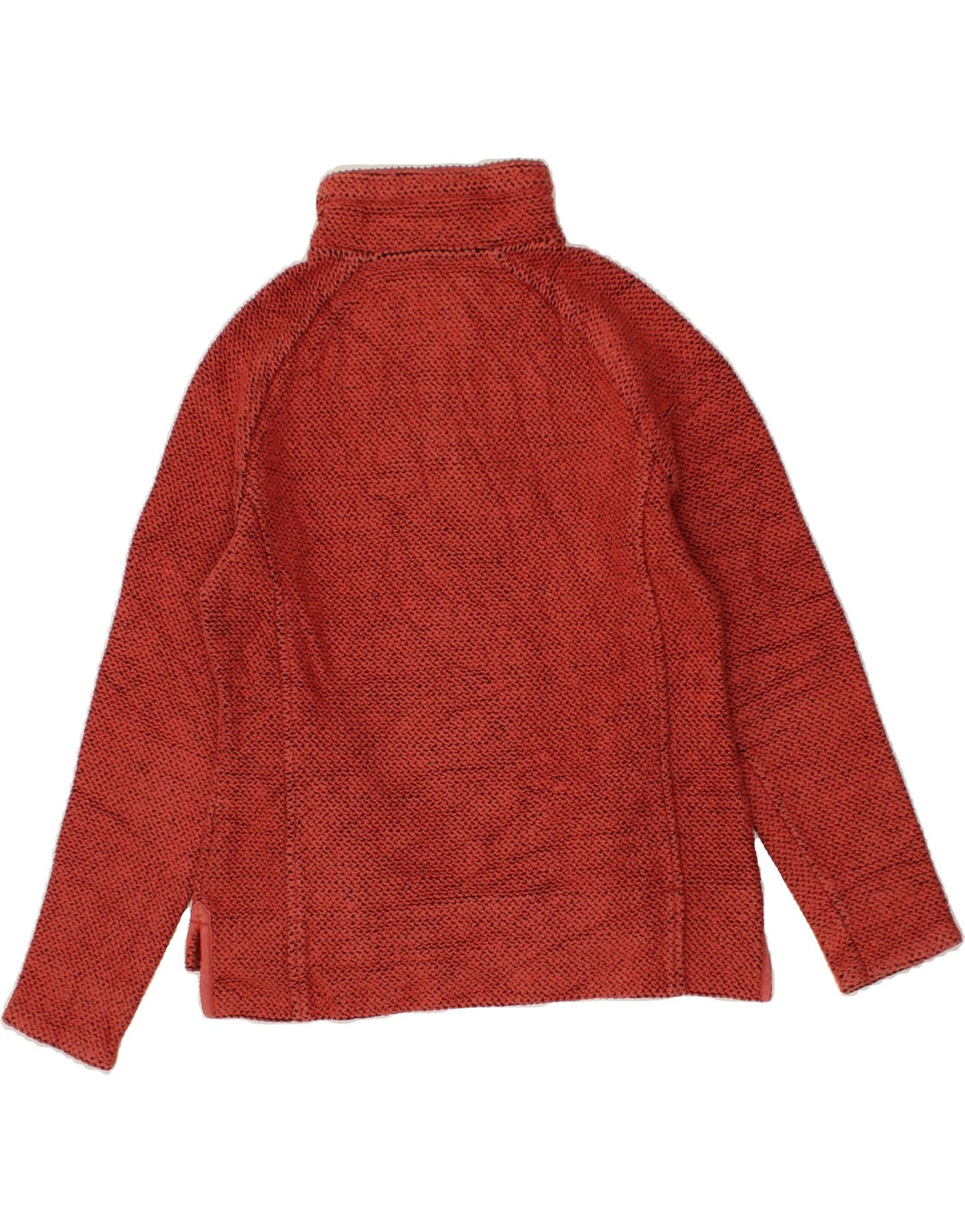 WEIRD FISH Womens Zip Neck Sweatshirt Jumper UK 8 Small Red Cotton Vintage Weird Fish and Second-Hand Weird Fish from Messina Hembry 