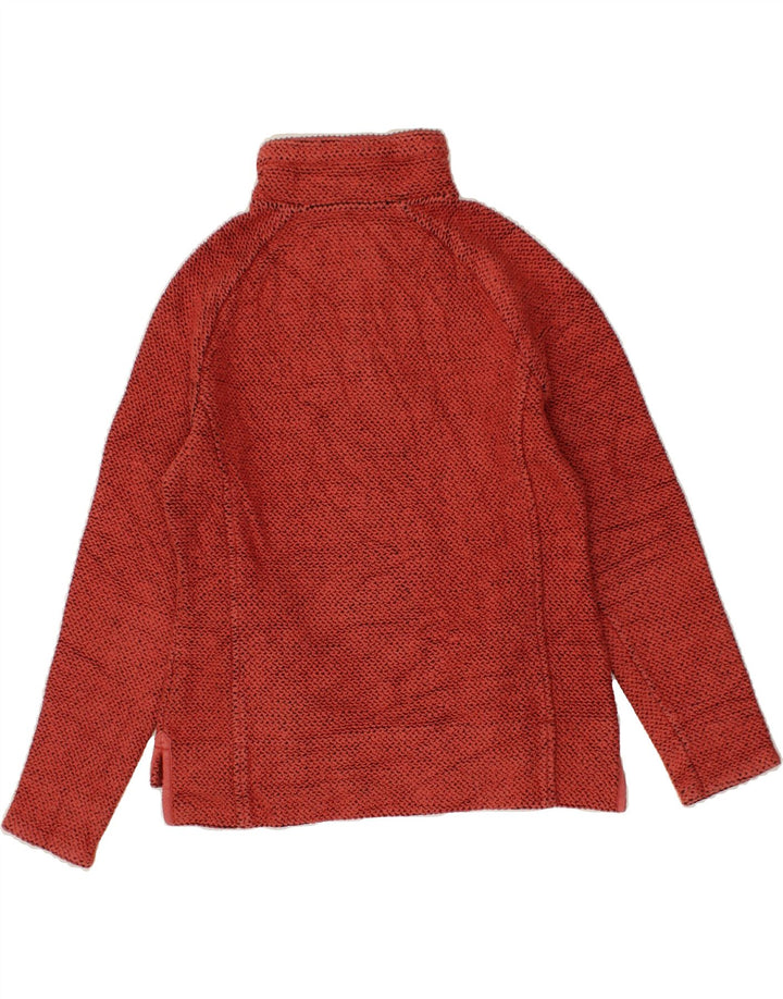 WEIRD FISH Womens Zip Neck Sweatshirt Jumper UK 8 Small Red Cotton Vintage Weird Fish and Second-Hand Weird Fish from Messina Hembry 