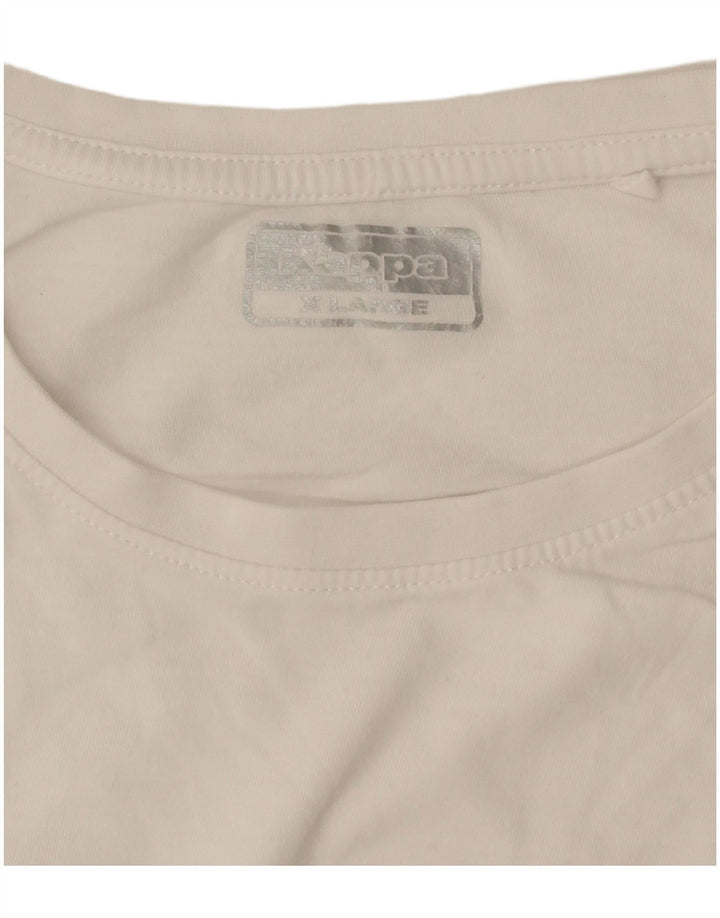 Kappa T-Shirt Homme Top XL Blanc