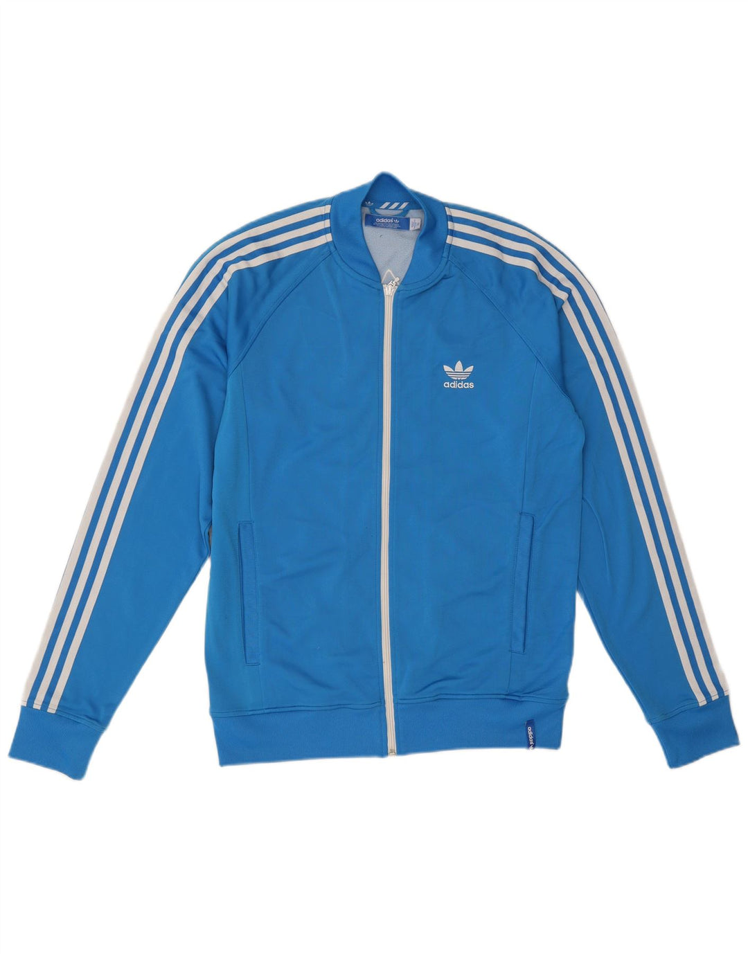 Adidas Veste de survêtement graphique pour homme IT 50 Bleu moyen Nylon