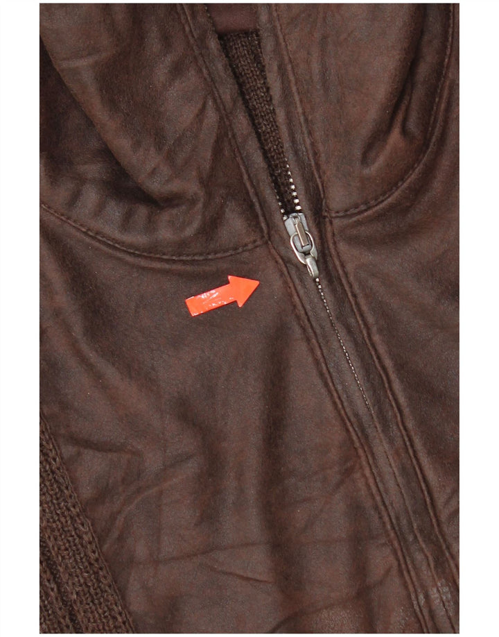 Ashwell Cardigan Homme Pull IT 50 Marron Moyen Laine Vierge