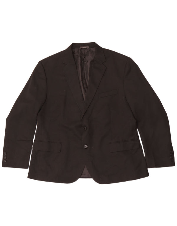 Marks & Spencer Veste blazer régulière à 2 boutons pour homme IT 56 3XL Noir