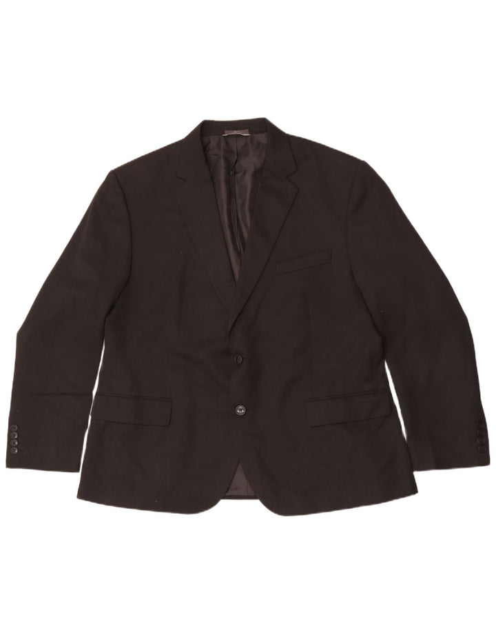 Marks & Spencer Veste blazer régulière à 2 boutons pour homme IT 56 3XL Noir