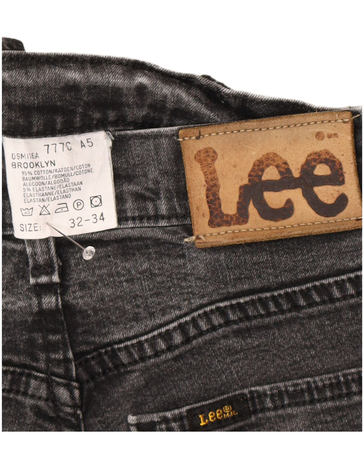 Lee Jean Droit Brooklyn Femme W32 L26 Gris Coton