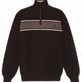 U.S. Polo Assn. Pull Col Zippé Homme Noir Moyen Colourblock