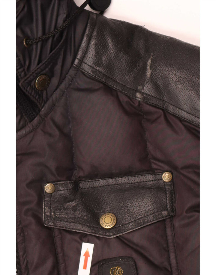 Refrigiwear Veste matelassée à capuche Cruz pour hommes UK 38 Polyester noir moyen