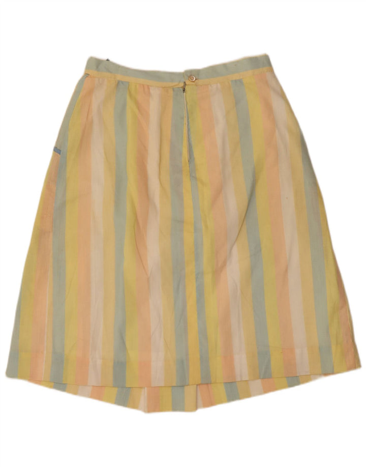 vintage Womens A-Line Jupe W32 Grande Rayure Multicolore