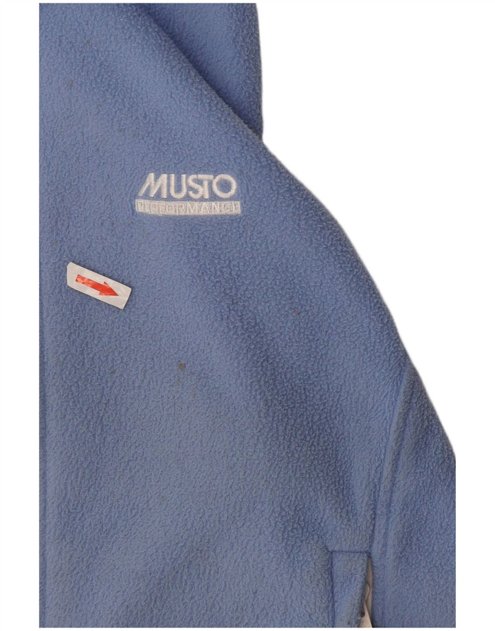 Musto Gilet Polaire Garçon 11-12 ans Bleu Moyen Colorblock Polyester