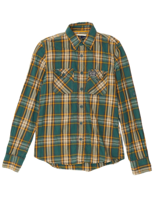 Superdry Chemise En Flanelle Grand Carreau Vert Coton Homme