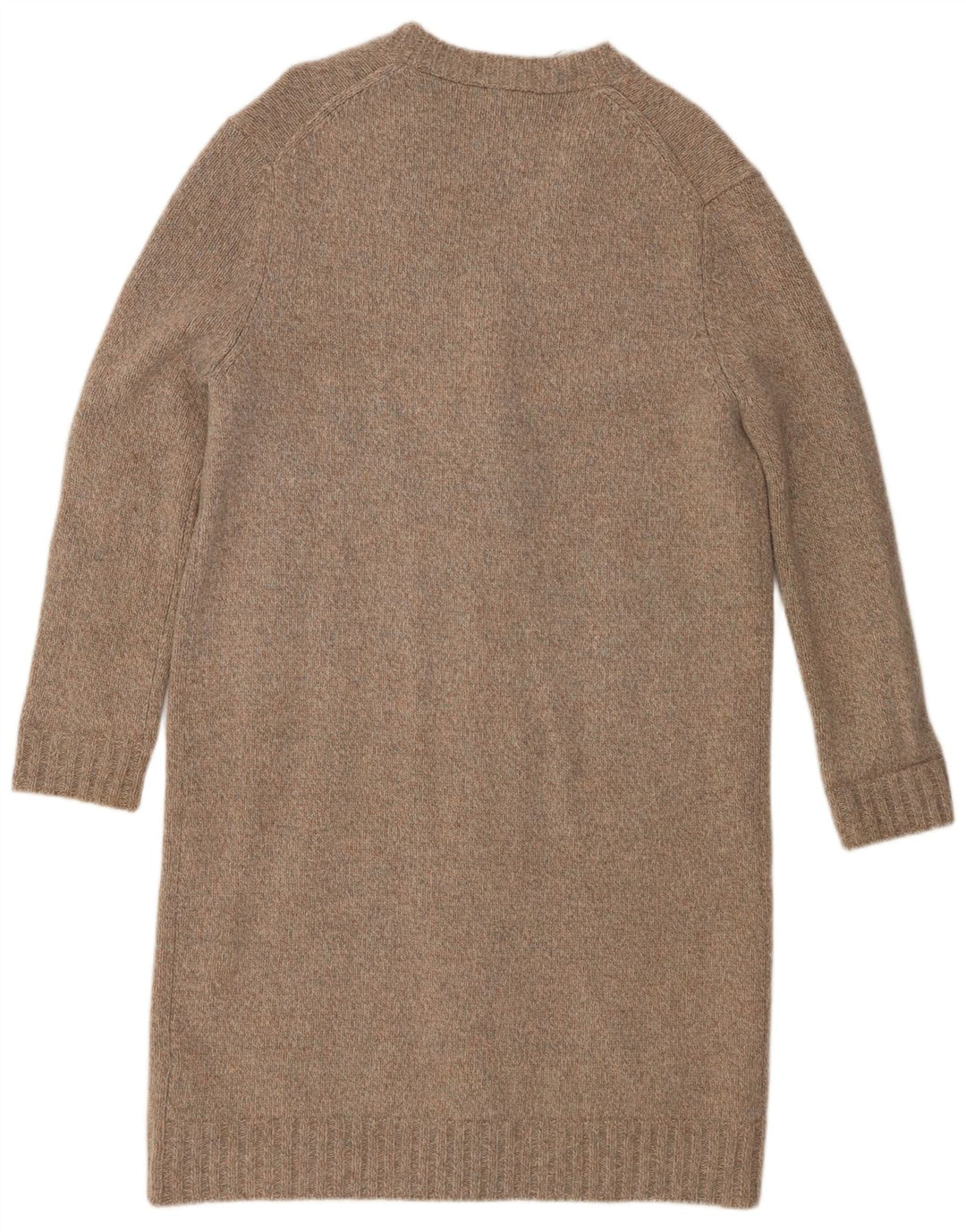 Zara Cardigan long surdimensionné pour femme UK 10 Petite laine grise