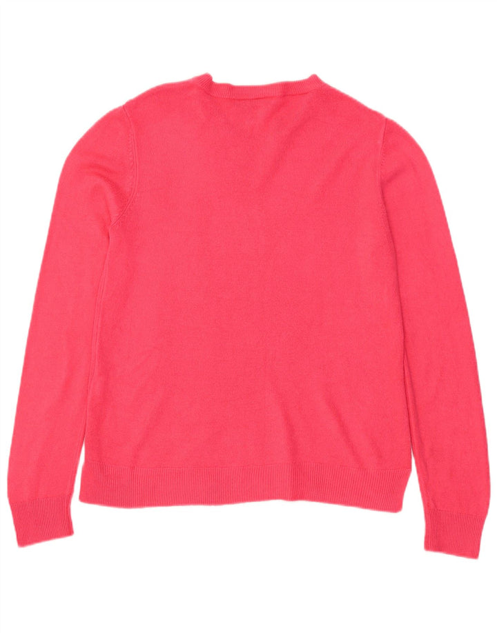 Marks & Spencer Pull à col rond pour femme UK 12 Rose moyen