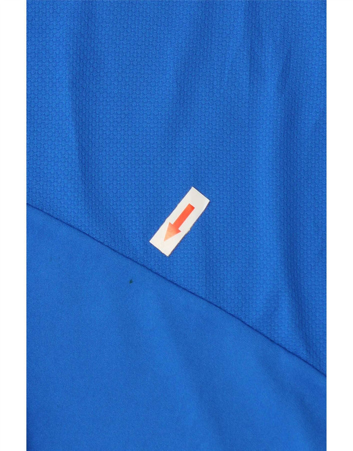 Adidas Polo Climacool pour homme 2XL Bleu Colorblock Polyester