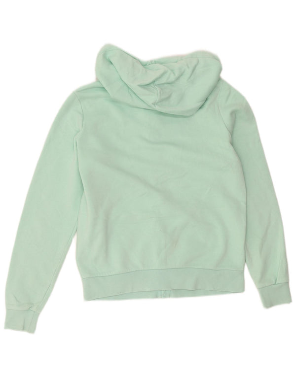 Converse Pull à capuche zippé pour femme UK 10 Petit coton turquoise