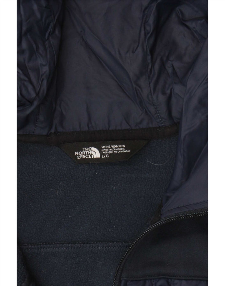 The North Face Pull à capuche zippé pour homme Large Bleu marine Polyester