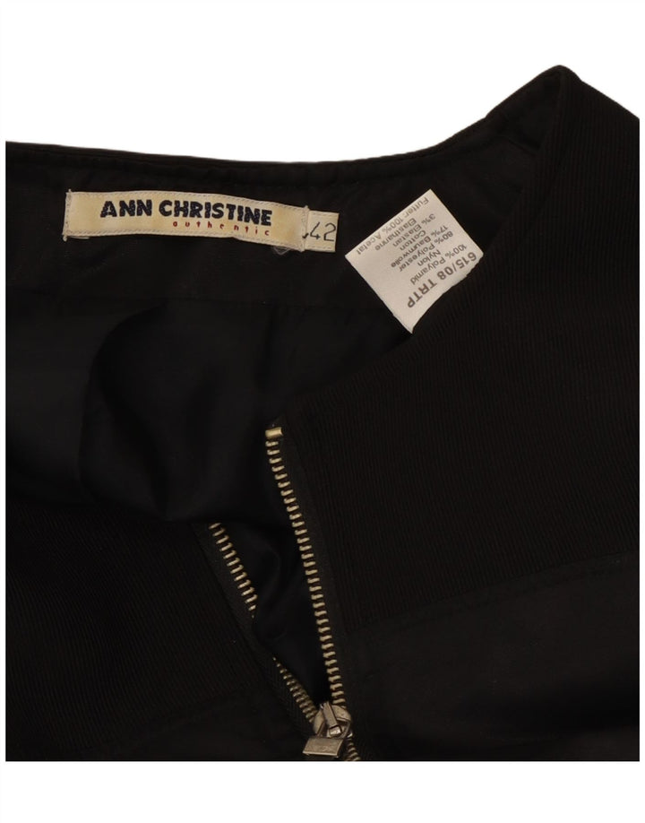 Ann Christine Gilet Femme EU 42 Large Noir Polyamide