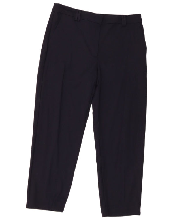 Marks & Spencer Pantalon court pour femme UK 10 Small W32 L26 Bleu marine