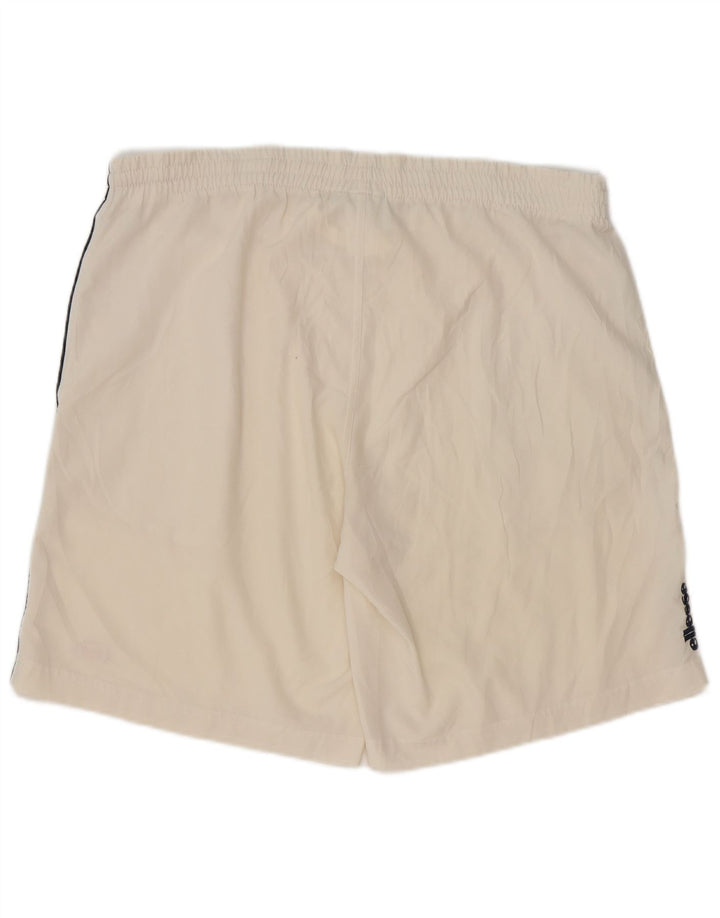 ELLESSE Short de Sport Homme Blanc Moyen Polyester