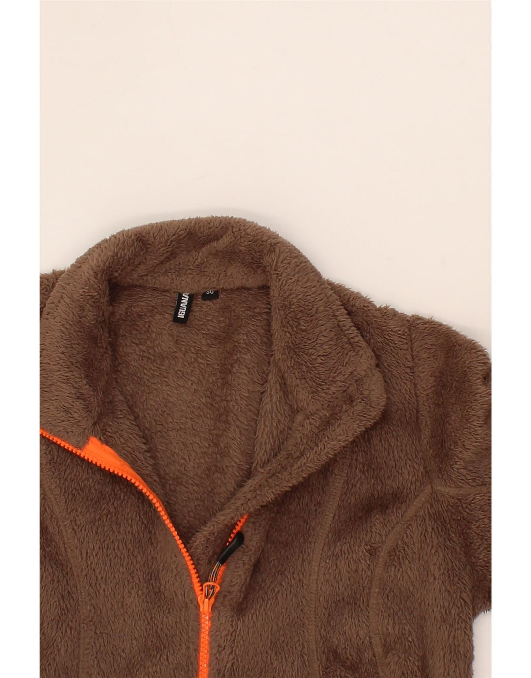 IGUANA Womens Fleece Jacket EU 38 Medium Brown Polyester Vintage Iguana and Second-Hand Iguana from Messina Hembry 