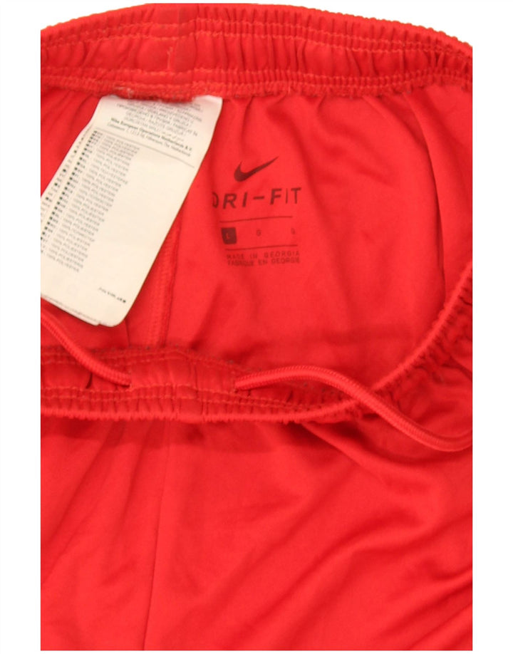 Nike Short de sport Dri Fit pour homme en polyester rouge Taille L