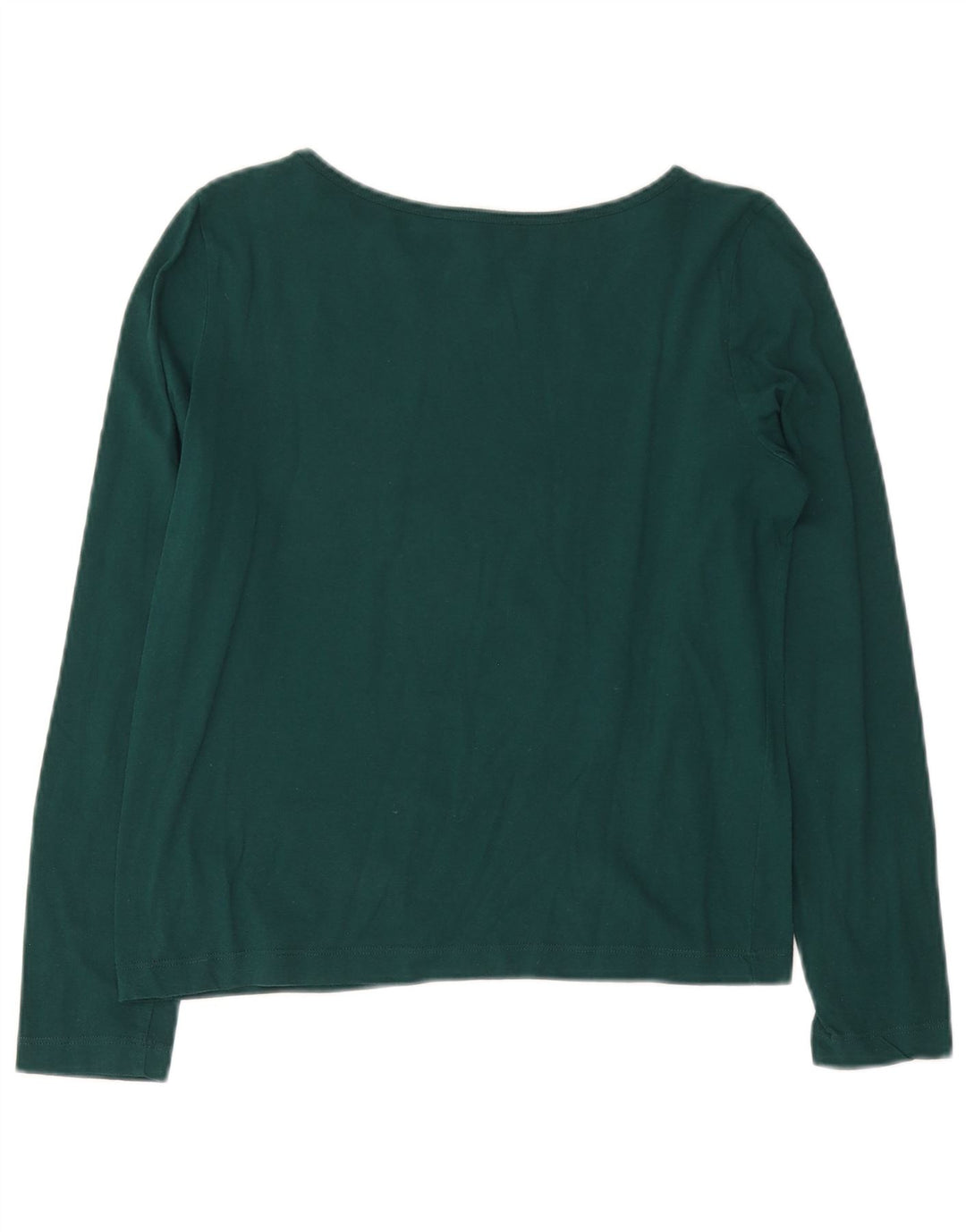 Zara Femme Crop Top Manches Longues UK 14 Vert Moyen
