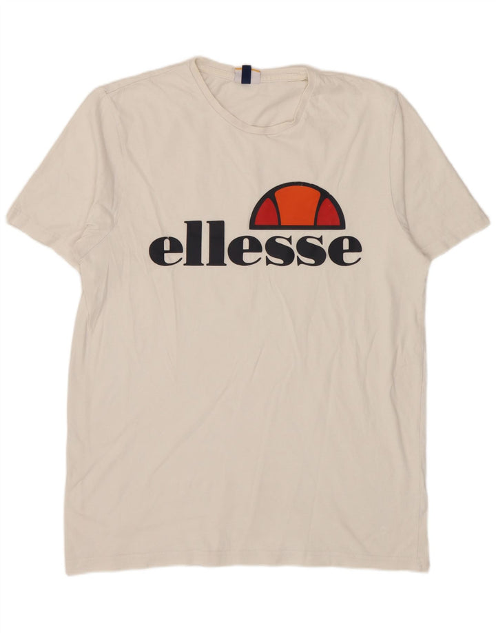 Ellesse T-Shirt Graphique Homme Grand Blanc