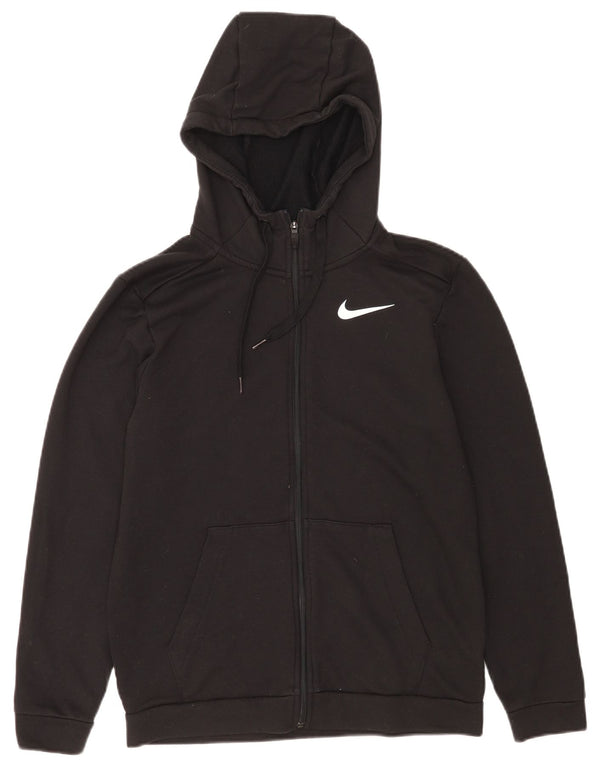 Nike Hommes Dri Fit Zip Sweat à capuche Petit Noir Polyester