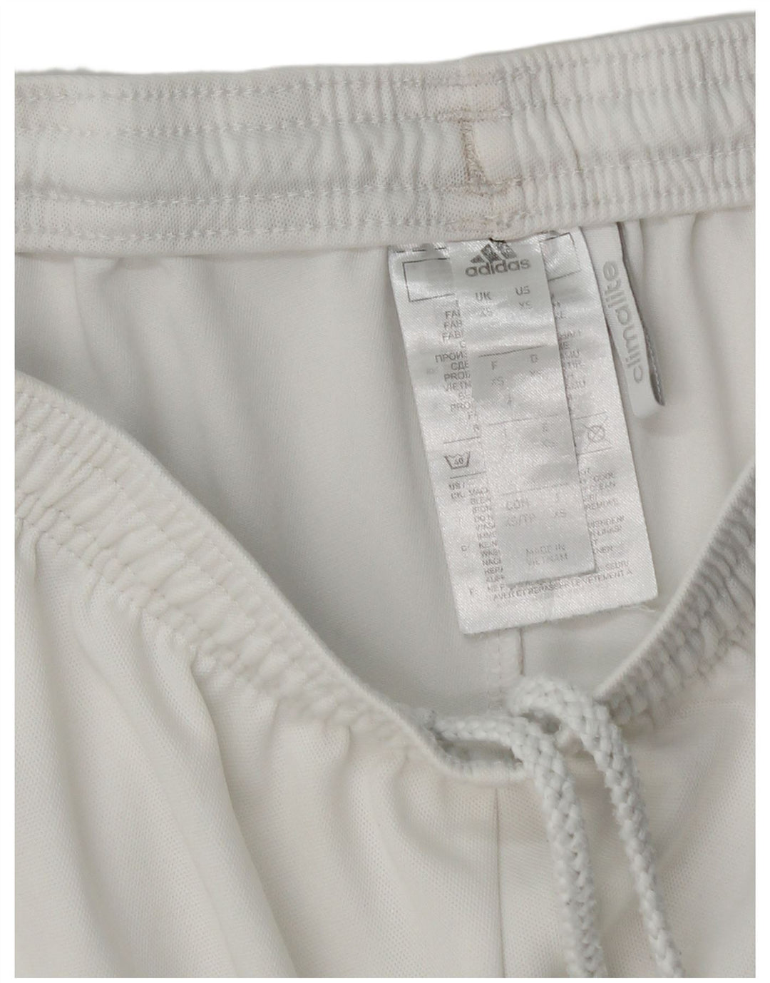 Adidas Hommes Climalite Sport Shorts XS Blanc Polyester