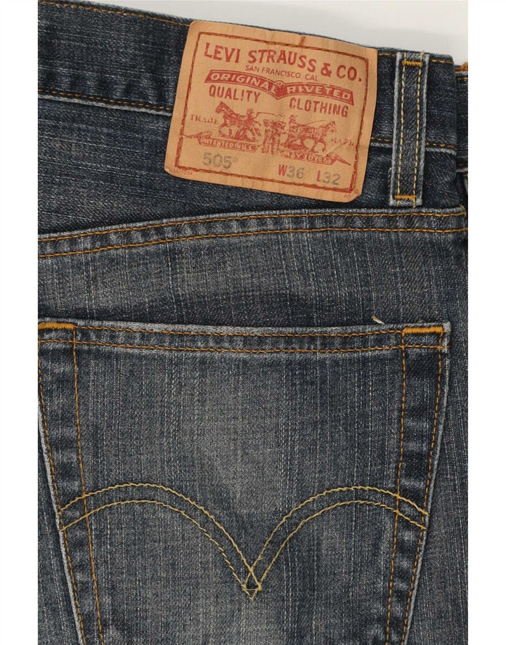 Levi's Jean Droit 505 Regular Fit Homme W36 L29 Bleu Coton