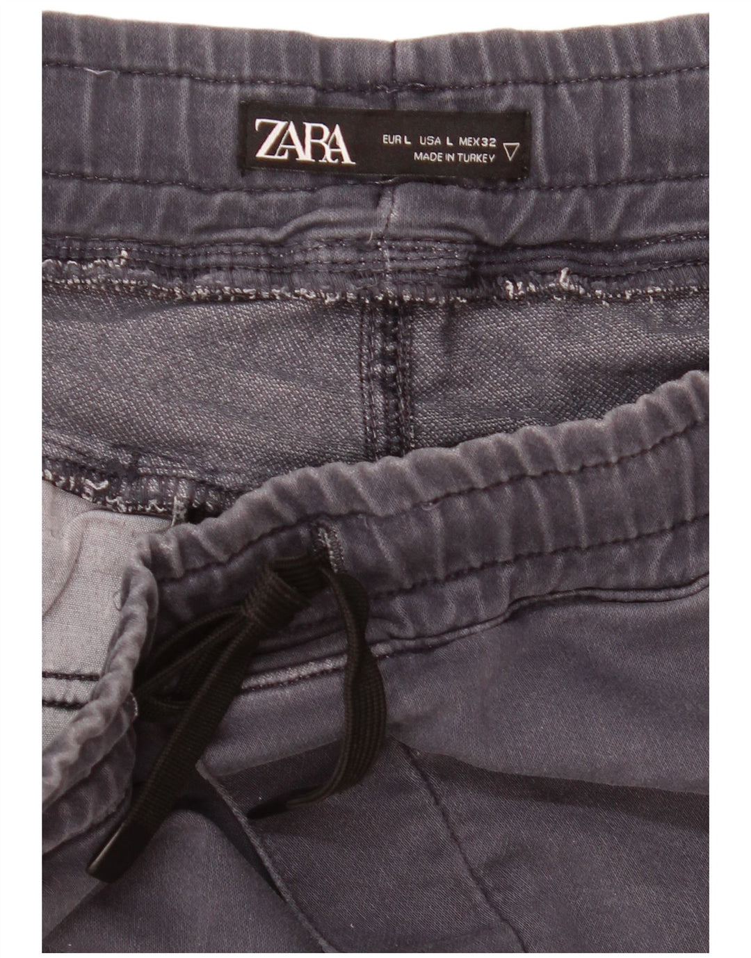 Zara Short Chino Homme Large W32 Bleu Marine