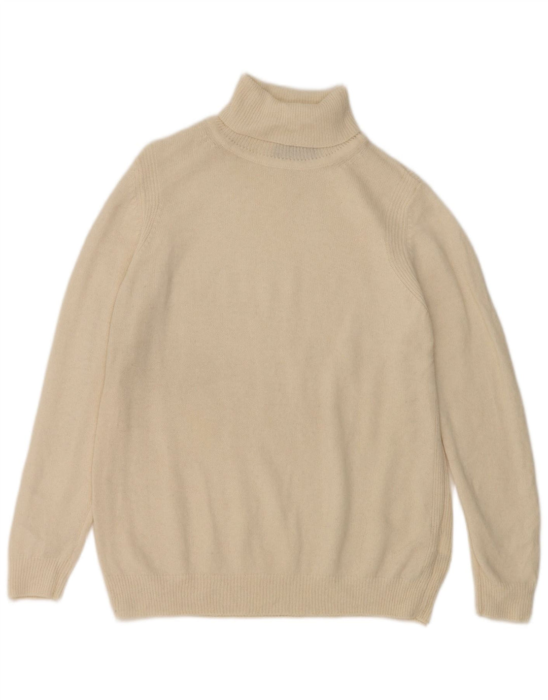 Marks & Spencer Pull col roulé pour femme UK 16 Grande laine blanche