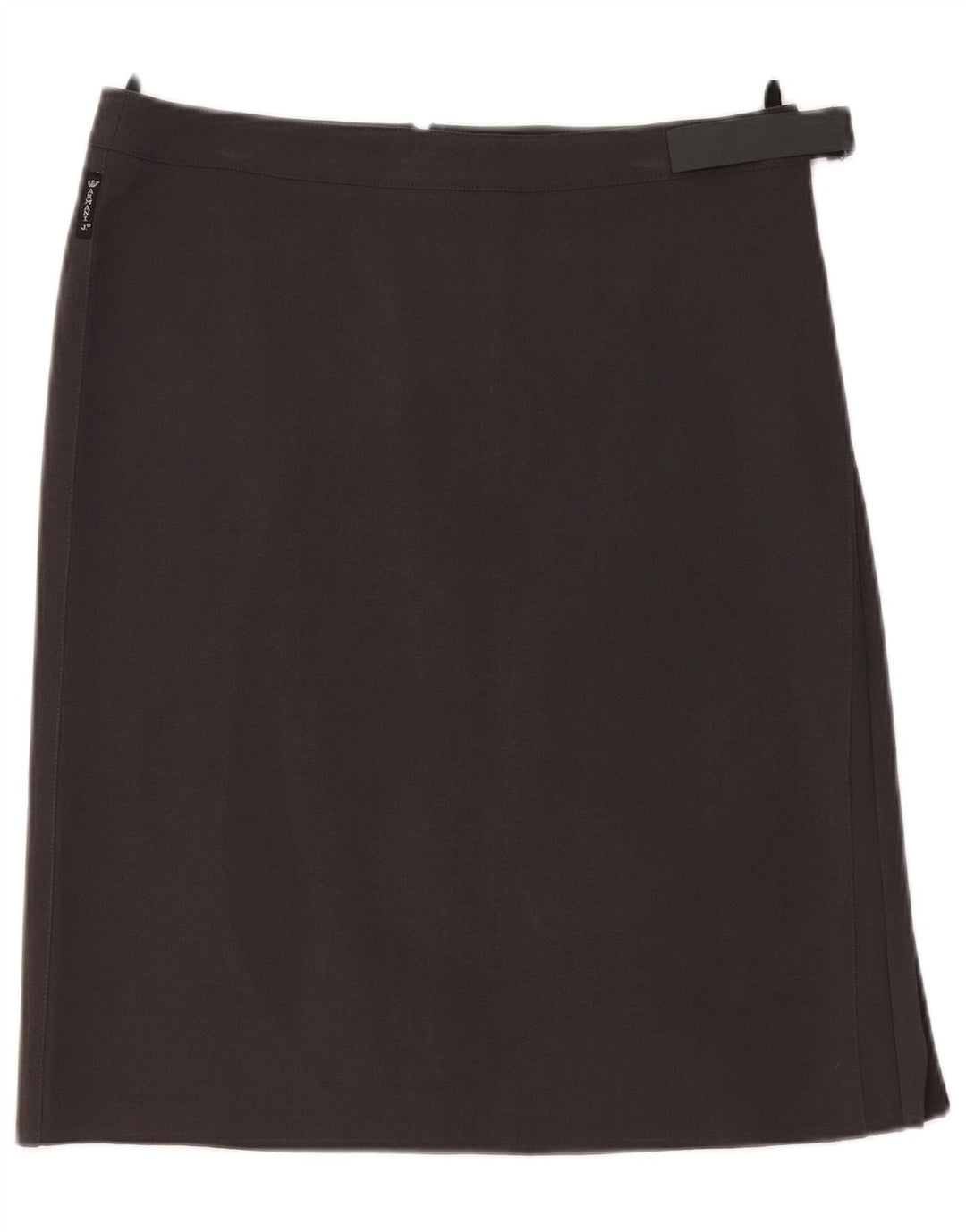 Armani Jupe droite pour femme UK 14 Large W32 Gris Polyester