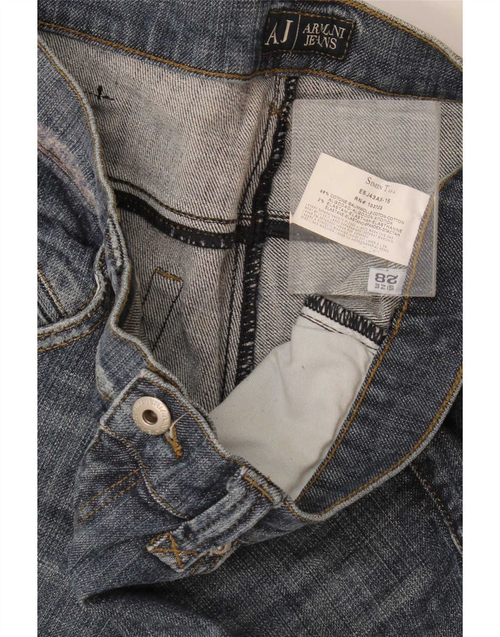 Armani Femme Capri Jeans W28 L22 Bleu Coton