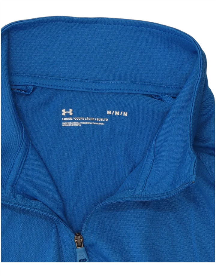 Under Armour Haut de Survêtement Zip Neck Pullover Homme Bleu Moyen