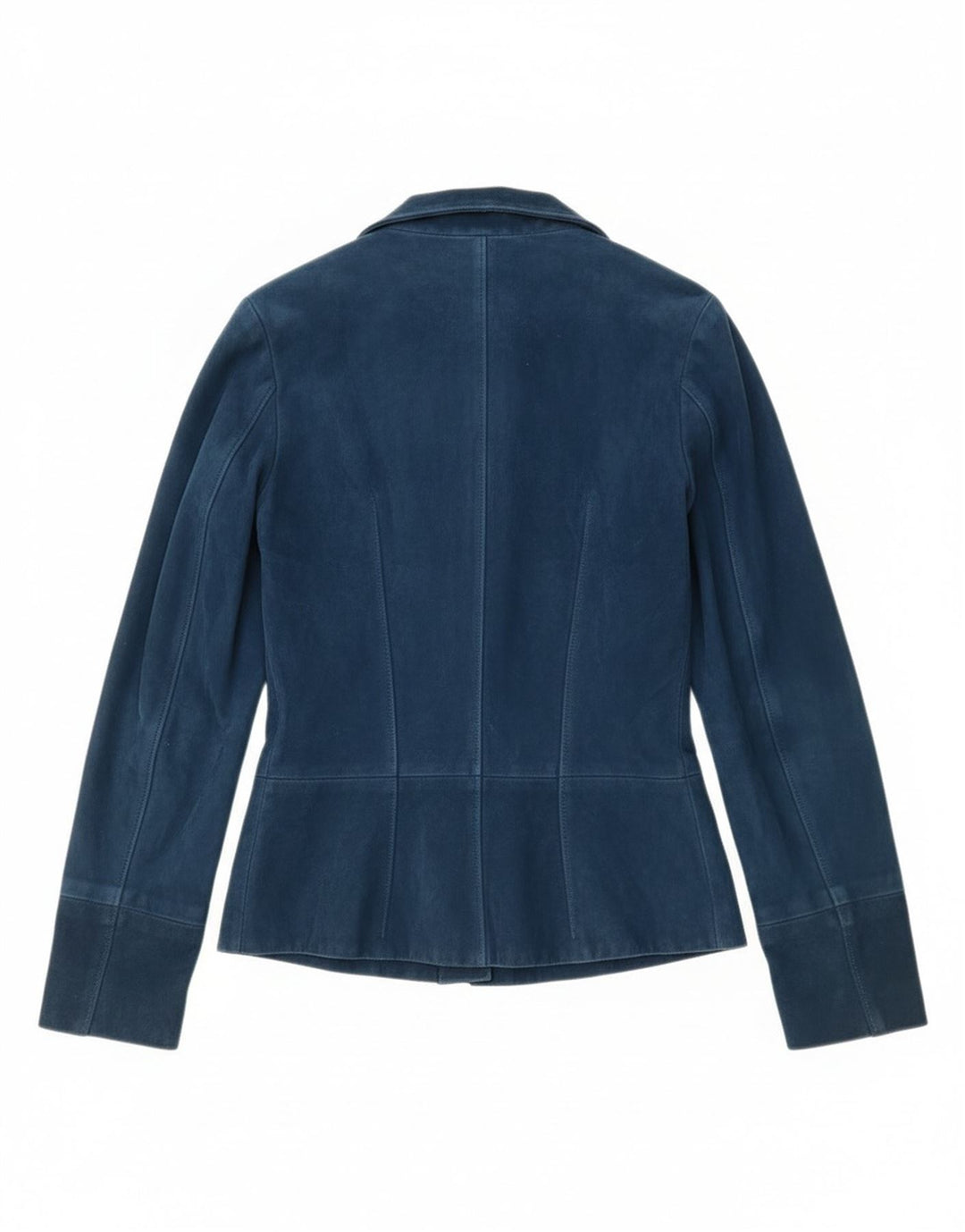 vintage Femmes 2 Bouton Blazer Veste UK 4 XS Bleu Marine
