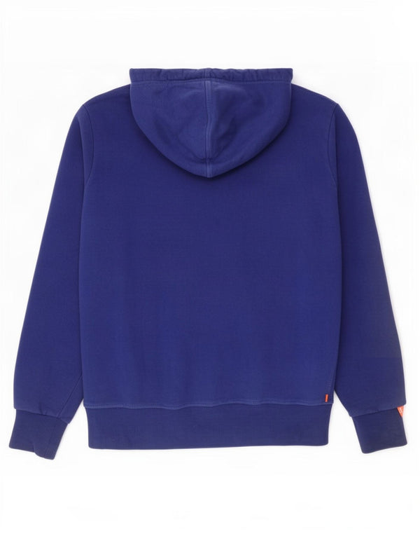 Superdry Pull à capuche zippé pour homme 2XL Bleu Coton