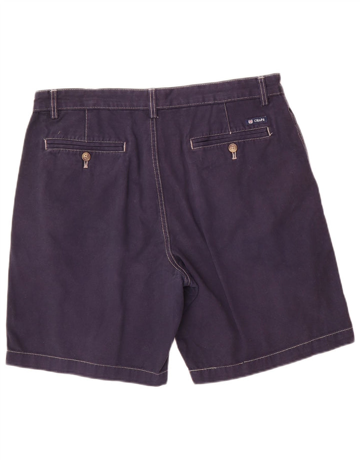 Chaps Short Chino Homme Large W34 Bleu Marine Coton