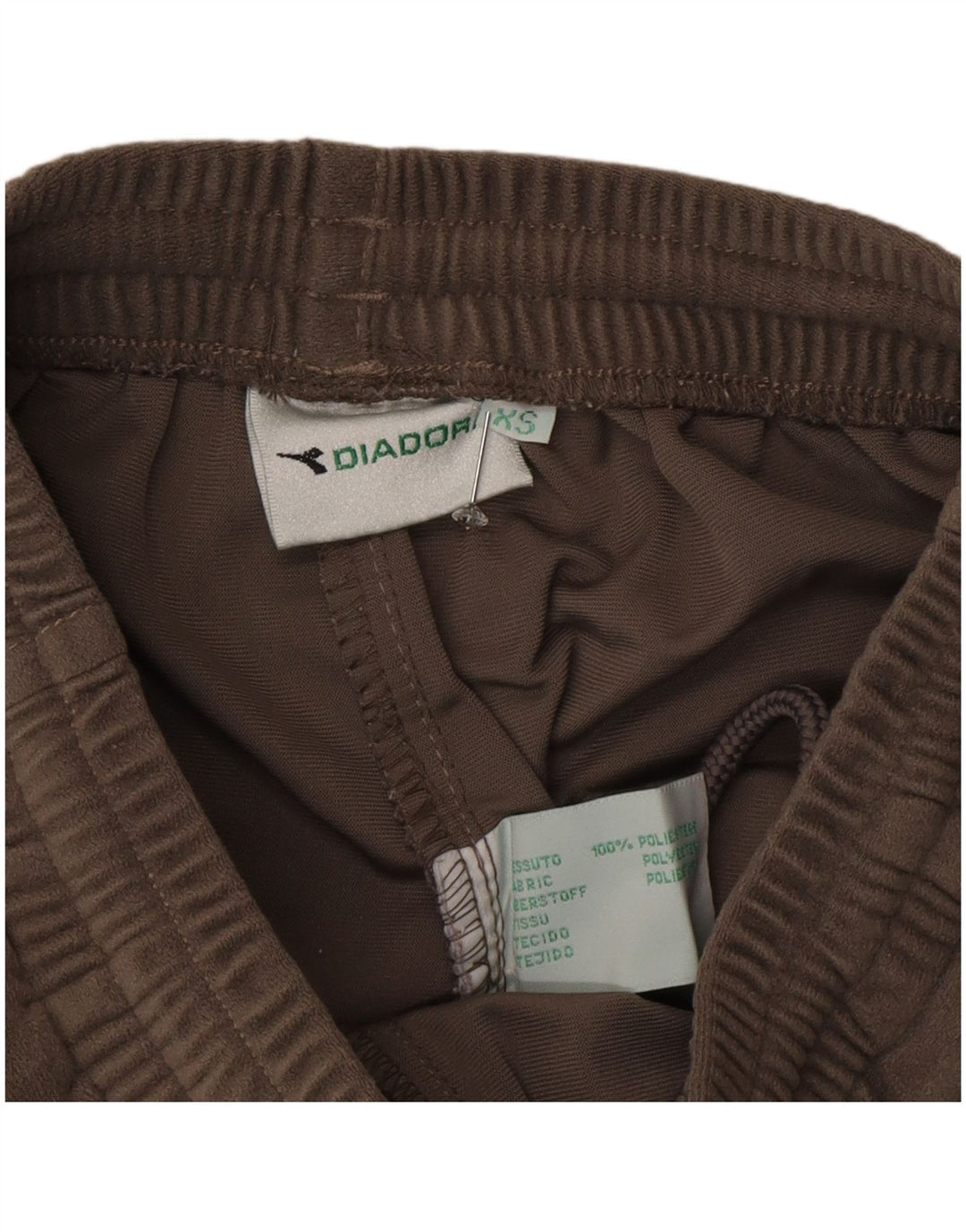 Diadora Pantalon de survêtement cargo pour femme UK 6 XS Marron Polyester